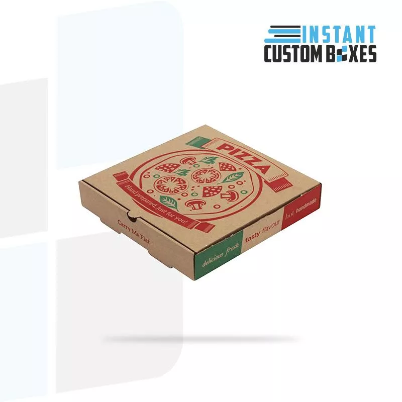 Recyclable disposable pizza box designed for eco-conscious pizzerias