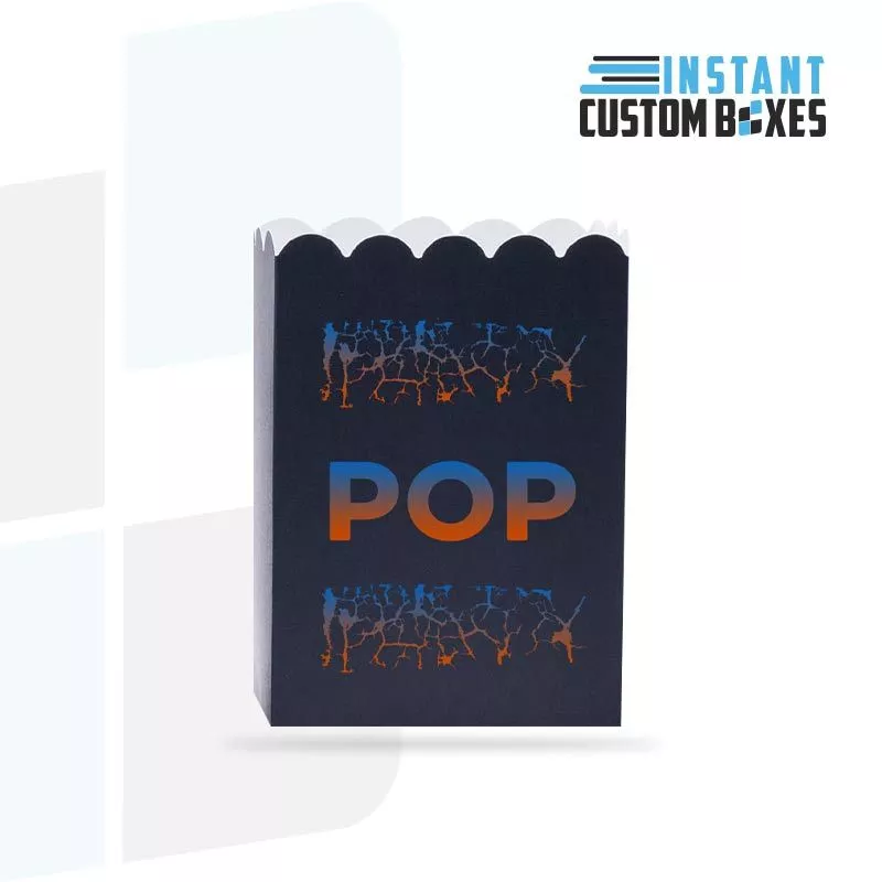 Custom printed matte finish popcorn boxes cheap